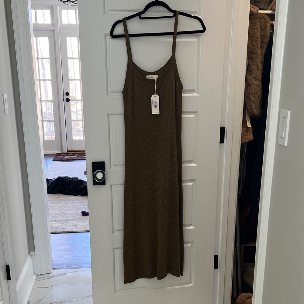 By Together Shimmering Brown Knit Dress